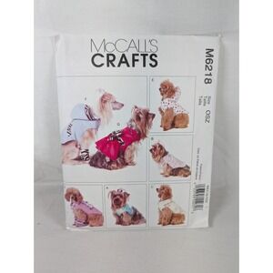 Mccalls Sewing Pattern Dog Clothes Pet Outfits M6218